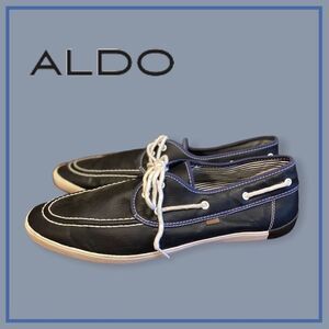 Aldo Men's Navy Blue Boat Shoes Loafers 46 13